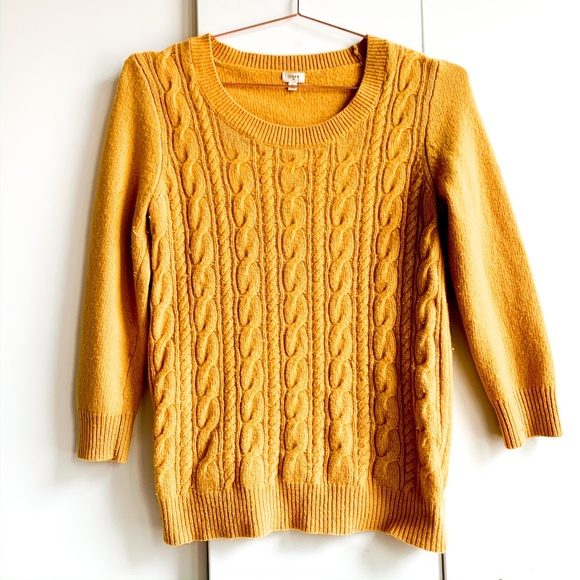 J. Crew Sweaters - jcrew 3/4 sleeve wool sweater size small crew neck
